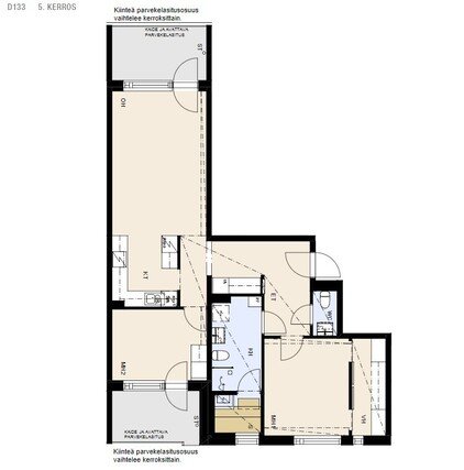 3h+avok+erillinen wc+kph+s+2xl
..., block of flats, 1,450 €/m, 80 m2