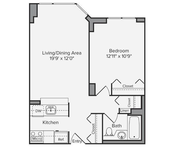 Apartment at 250 West 50th St Unit 21F, New York 10019, United States
