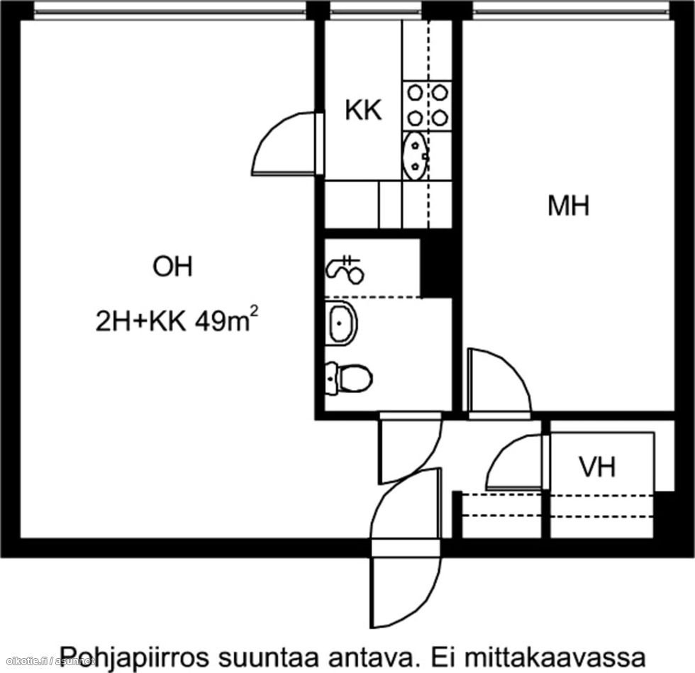 2h+kk | Kotkatie 6 E, Karakallio, Espoo