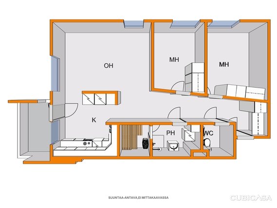3h+k+s , block of flats, 1,050 €/m, 74.5 m2