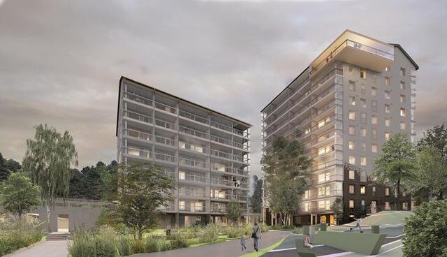 1h+kt+alkovi , block of flats, 650 €/m, 34.5 m2