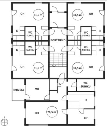 1h,kk,kph,ranskalainen parv. ..., block of flats, 270 €/m, 31 m2