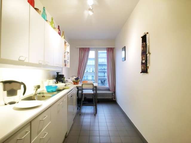 Chambre lumineuse dans un appartement partagé à Schaerbeek, Bruxelles